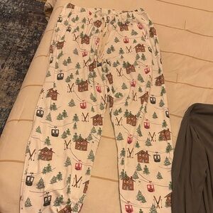 Cozy Winter Print Pajama Pants
